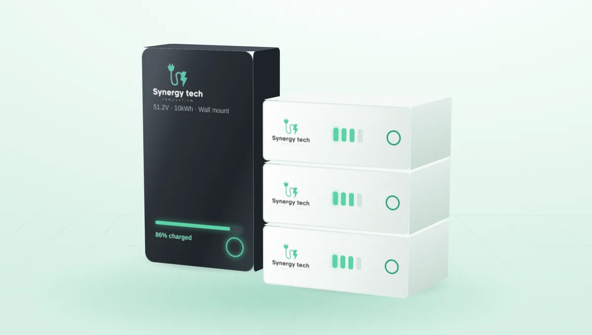 home-energy-storage-battery-synergy Synergy Technology wall mount and rack home energy storage lithium batteries